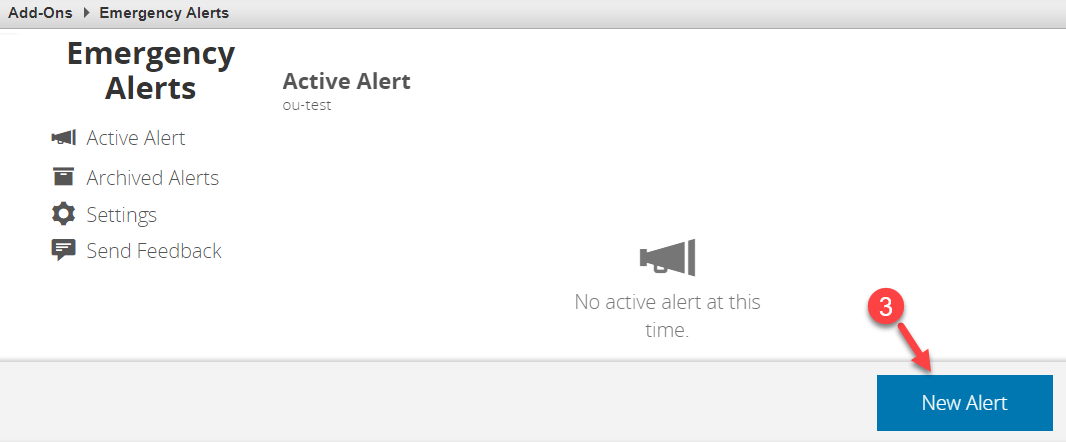 select new alert