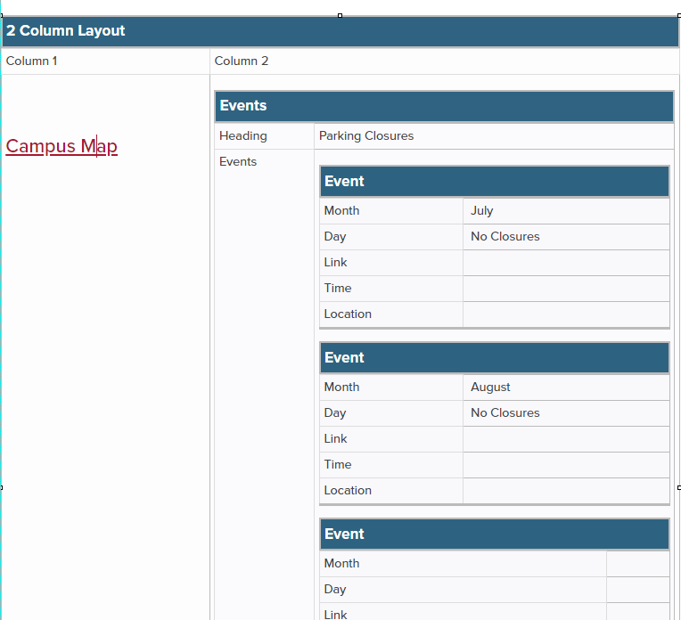 deprecated 2 column snippet in staging